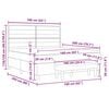 vidaXL Cama tipo Box Spring con colch&oacute;n Gris Claro 160 x 200 cm tela