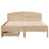 vidaXL Estructura de cama sin colch&oacute;n madera maciza de pino 160x200 cm