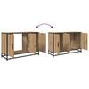 vidaXL Juego de muebles de baño con cajón 3 pcs Roble artisan