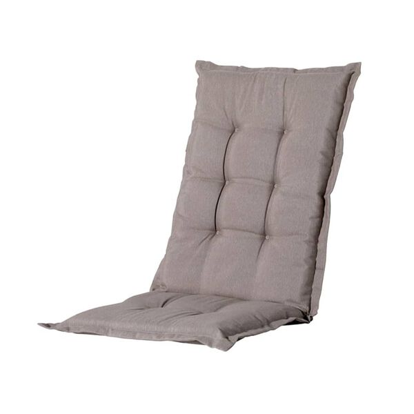 Madison Coj&iacute;n de silla con respaldo alto Basic gris taup&eacute; 123x50 cm