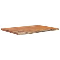 vidaXL Mesa auxiliar madera maciza acacia borde natural 50x40x2,5 cm