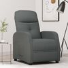 vidaXL Sill&oacute;n reclinable de tela gris oscuro