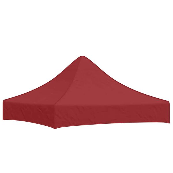 vidaXL Techo de carpa para celebraciones burdeos 2x2 m 270 g/m&sup2;