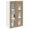 vidaXL Mueble colgante con puerta Roble artesanal 60 x 31 x 100 cm