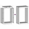vidaXL Leñero acero galvanizado 60x40x100 cm
