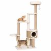 vidaXL &Aacute;rbol para gatos coj&iacute;n lujo poste rascador hierba marina 148 cm