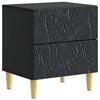 vidaXL Mesita de Noche Negro 43 x 34,5 x 48 cm Madera de ingenier&iacute;a