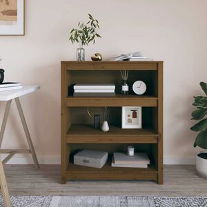 vidaXL Estanter&iacute;a madera maciza de pino marr&oacute;n miel 80x35x97 cm