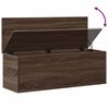vidaXL Caja de almacenaje madera ingenier&iacute;a marr&oacute;n roble 102x35x35 cm