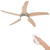 vidaXL Ventilador de Techo con Luz y Control Remoto &Oslash; 130 cm Sonoma