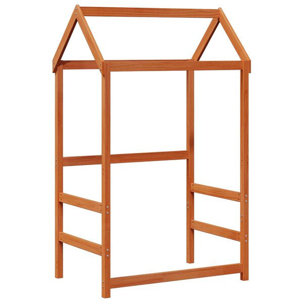 vidaXL Juego de Cama de D&iacute;a 2 pcs Marr&oacute;n cera Madera de pino macizo