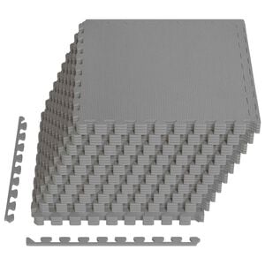 vidaXL Alfombrillas de Piso 40 uds. Gris 14,4 m&sup2; Espuma EVA