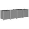 vidaXL Jardinera PP gris claro 160x40x53 cm