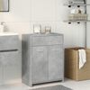 vidaXL Armario de ba&ntilde;o madera contrachapada gris hormig&oacute;n 60x33x80 cm
