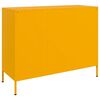 vidaXL Aparador acero amarillo mostaza 100,5x39x79 cm