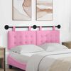 vidaXL Cabecera Colgante Montaje en la pared Rosa 130 x 55 x 5 cm tela