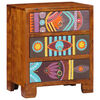 vidaXL Aparador Multicolor 50x35x60 cm Madera Maciza Acacia
