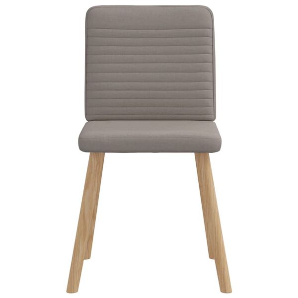 vidaXL Sillas de comedor 6 unidades de tela gris taupe
