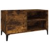 vidaXL Mueble discos madera contrachapada roble ahumado 84,5x38x48 cm