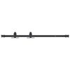 vidaXL Kit de puerta corredera de armario acero carbono 91 cm