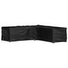 vidaXL Funda para muebles de jard&iacute;n forma de L 16 ojales 285x285x70 cm