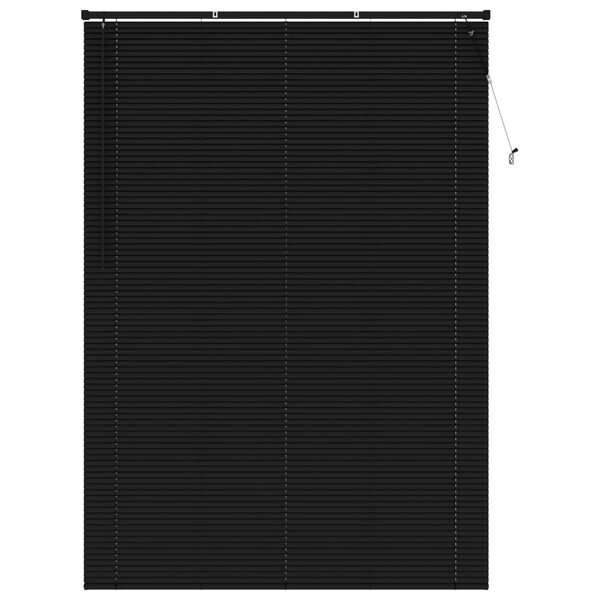 vidaXL Persiana Veneciana Manual Ajustable Negro 213 x 160 cm PVC