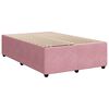 vidaXL Cama box spring con colch&oacute;n terciopelo rosa 120x200 cm