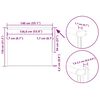 vidaXL Estor Enrollable Opaco blanco 140x130 cm Tela Ancho 136,6 cm