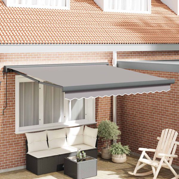 vidaXL Toldo Gris Claro 300 x 250 x 165 cm Poli&eacute;ster y Aluminio
