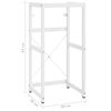 vidaXL Estructura de lavabo de hierro blanco 40x38x31 cm