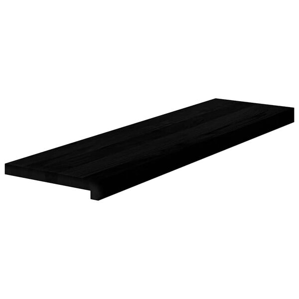 vidaXL Pelda&ntilde;os de escalera 4 uds madera maciza roble marr&oacute;n oscuro