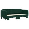 vidaXL Sof&aacute; cama nido terciopelo verde oscuro 80x200 cm