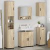 vidaXL Juego de muebles de ba&ntilde;o con caj&oacute;n 5 pcs Roble Sonoma