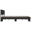 vidaXL Estructura de cama madera de ingenier&iacute;a y metal negro 180x200cm