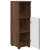 vidaXL Juego de muebles de ba&ntilde;o con caj&oacute;n 3 pcs Roble Marr&oacute;n