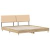vidaXL Cama doble con cabecero Roble Sonoma y crema 200 x 200 cm