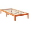 vidaXL Estructura de cama sin colch&oacute;n madera de pino marr&oacute;n 90x200 cm