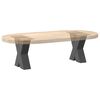 vidaXL Patas para mesa de centro en forma de X (2 unidades), antracita, 40 x (30-31) cm, acero