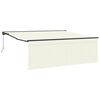 vidaXL Toldo Retráctil Manual Crema 400 x 300 cm Poliéster y Aluminio