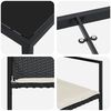 vidaXL Conjunto de Comedor de Jard&iacute;n 9 pcs Negro