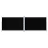 vidaXL Toldo lateral retr&aacute;ctil negro 200x600 cm