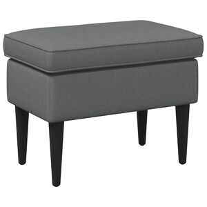 vidaXL Reposapi&eacute;s Gris oscuro 55 x 35 x 41 cm Tela