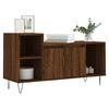 vidaXL Mueble para TV madera contrachapada marr&oacute;n roble 100x35x55 cm