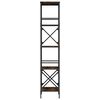 vidaXL Librer&iacute;a 5 estantes madera ingenier&iacute;a roble ahumado 59x35x171cm