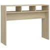 vidaXL Mesa consola madera contrachapada roble Sonoma 105x30x80 cm