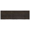 vidaXL Encimera de baño madera tratada marrón oscuro 200x60x(2-4) cm