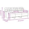 vidaXL Sofá de 3 plazas con cojines terciopelo rosa 180 cm