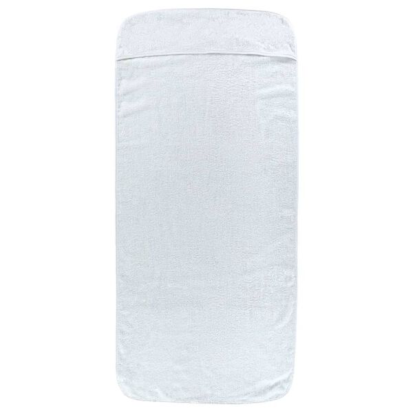 vidaXL Toallas de playa 4 uds tela blanco 400 g/m&sup2; 60x135 cm