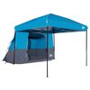 vidaXL Juego de Tienda de Camping con techo 2 pcs Azul Tafet&aacute;n y Tela
