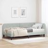 vidaXL Estructura de cama en esquina Gris Claro 90 x 190 cm Terciopelo